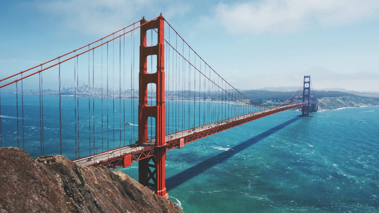 The golden gate bridge in San Francisco, California is an iconic landmark that is often a part of the San Francisco Marathon.