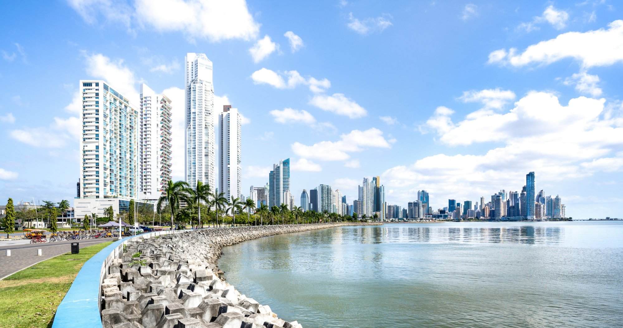Panorama view of skyline of Panama City