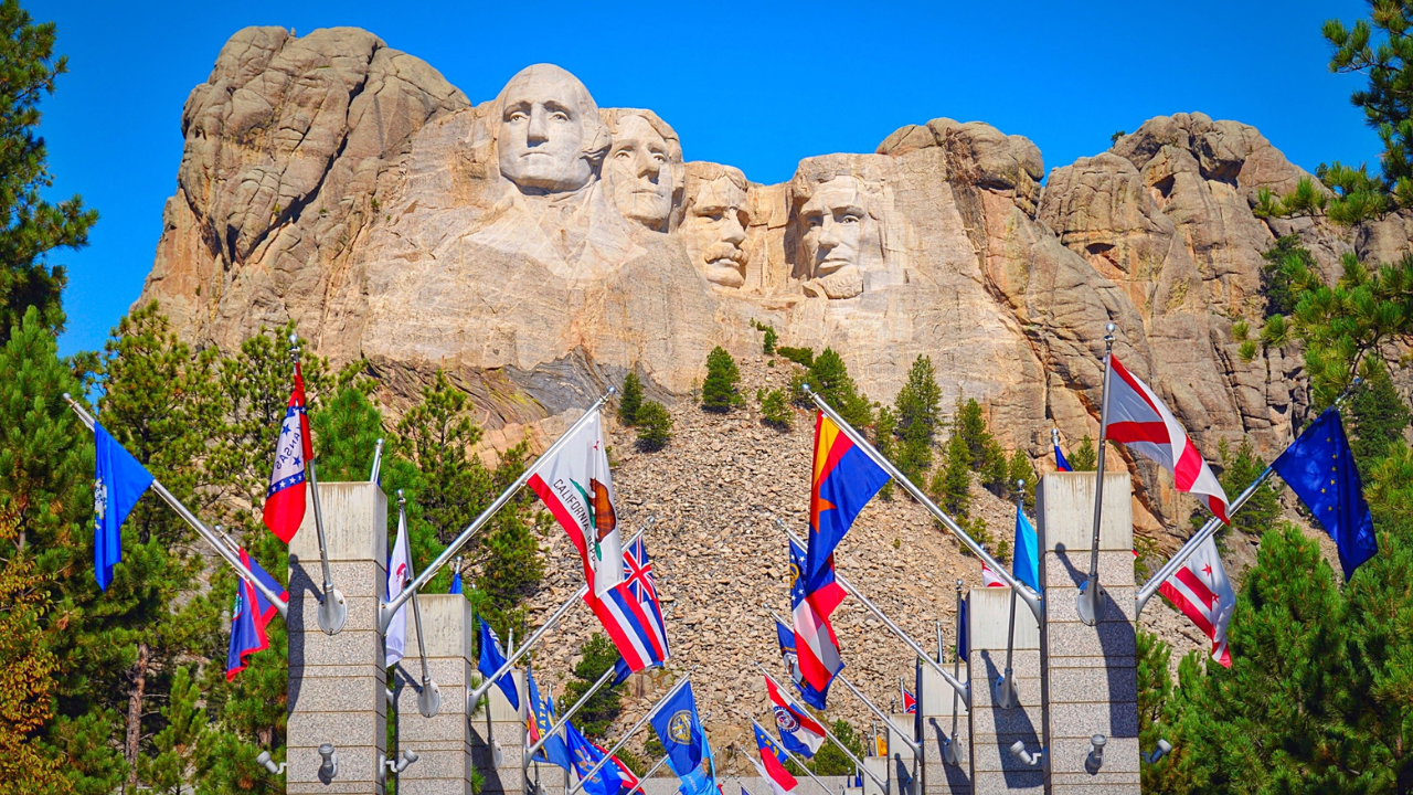 Experience the awe-inspiring beauty of Mount Rushmore in South Dakota while participating in an exhilarating half marathon.